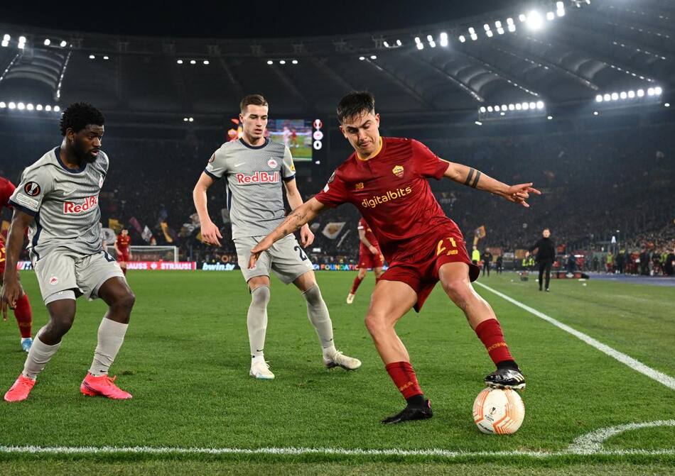 Paulo Dybala 2; Roma vs. Red Bull Salzburgo. Foto: Reuters.