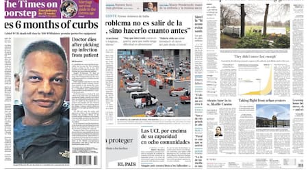 Tapas de diarios del mundo: Trump prorrogó medidas excepcionales por coronavirus