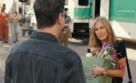 Jennifer Aniston y David Schwimmer. Foto: captura video