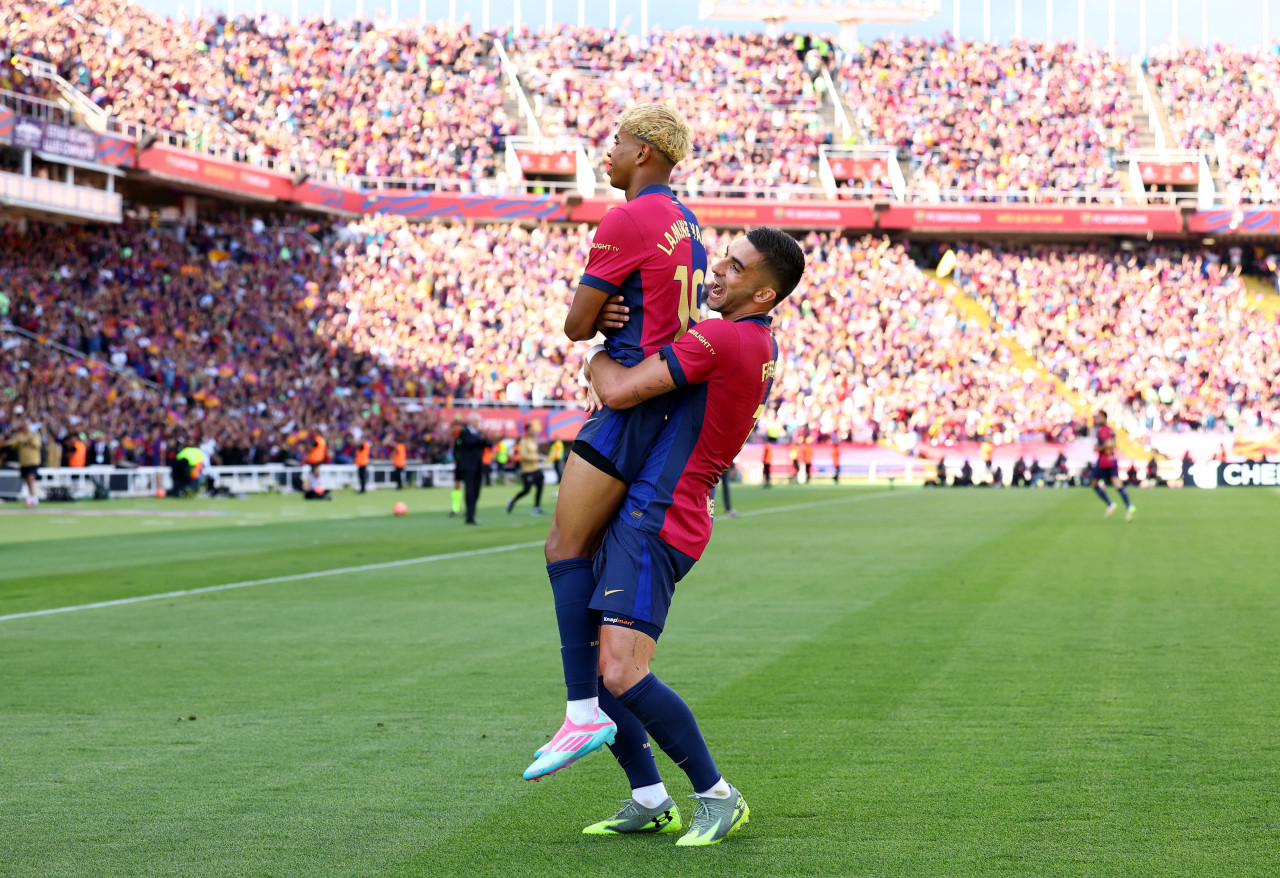 Lamine Yamal, una de las figuras del Barcelona. Foto: Reuters/Albert Gea
