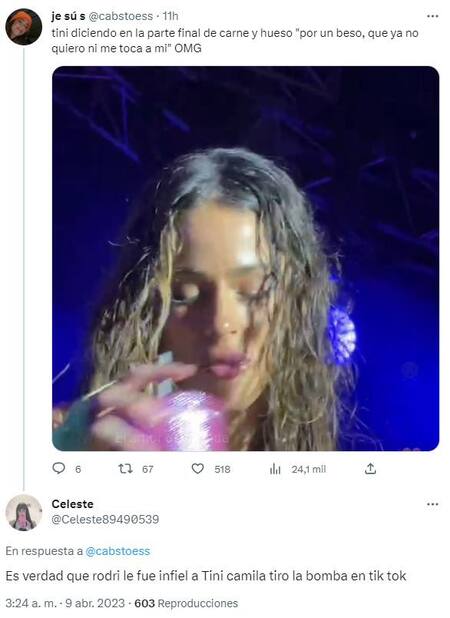 Tini cambió la frase final de su canción