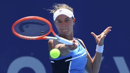 Nadia Podoroska, tenista argentina. Foto: NA.