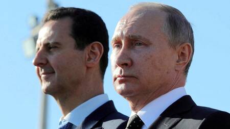 Vladímir Putin y Bashar Al Assad. Foto: Reuters.