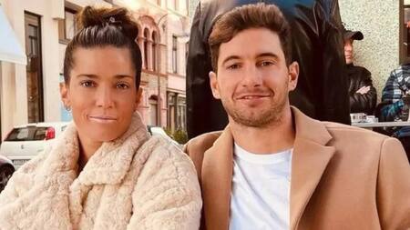 Lucas Alario y Agustina Albertario.