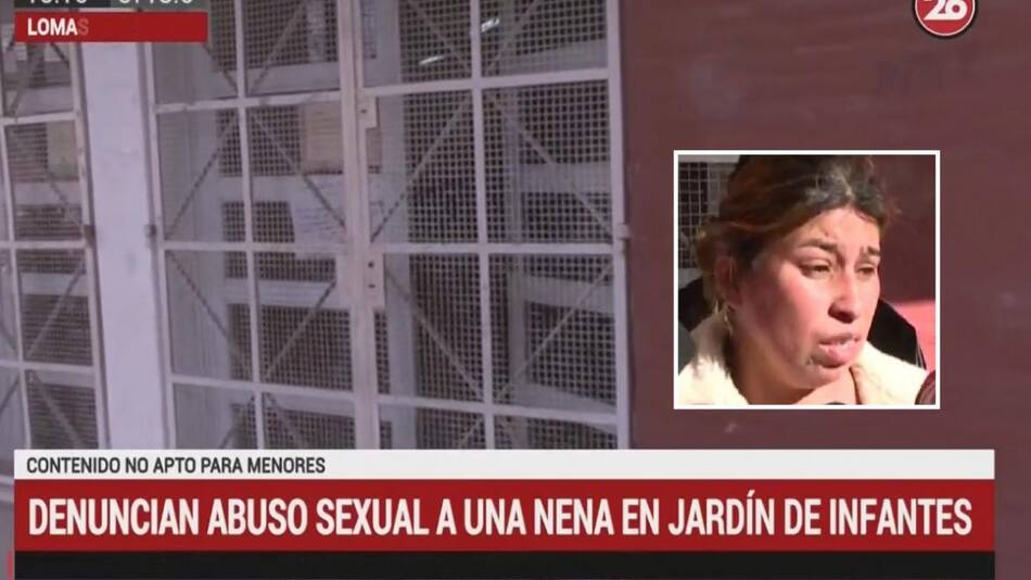 Denuncian abuso sexual en jardín de infantes de Lomas de Zamora, madre de la víctima