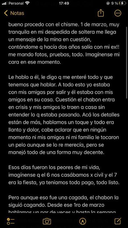 Una hincha estaba por casarse y se enteró que su pareja la engañaba 1. Foto: X.