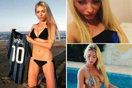 April Summers, Conejita Playboy, fana del Inter, Conejita de Playboy