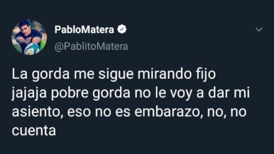 Tuit Pablo Matera 3