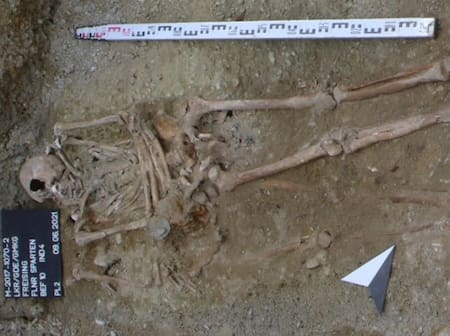 Hallan una prótesis de hierro de la Edad Media en Alemania. Foto: BLfD