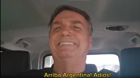 Jair Bolsonaro manda mensaje a Milei. Foto: captura.