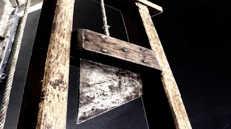 La pareja usó una guillotina para llevar a cabo el ritual. Foto ilustrativa.