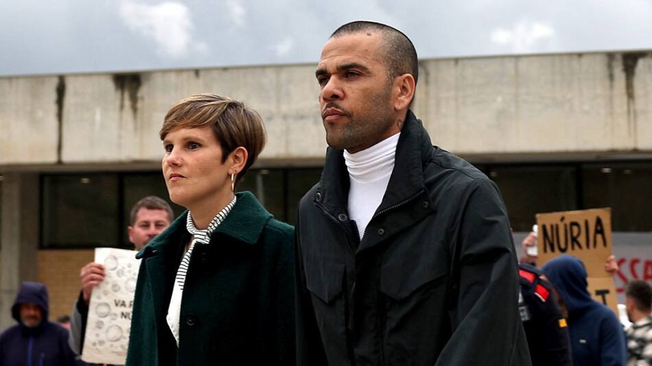 Dani Alves en libertad. Foto: Reuters.