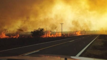 Incendios en Corrientes, foto NA