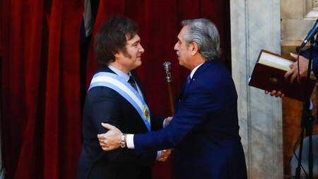 Asunción de Javier Milei. Foto: Reuters.