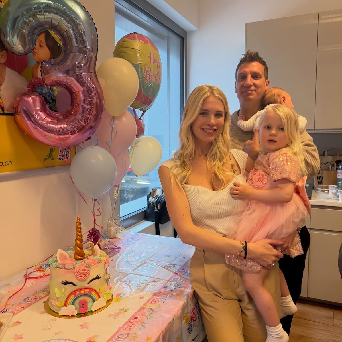Hijos de Maxi López y Daniela Christiansson