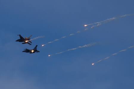 F-16 de Dinamarca. Foto: Reuters.