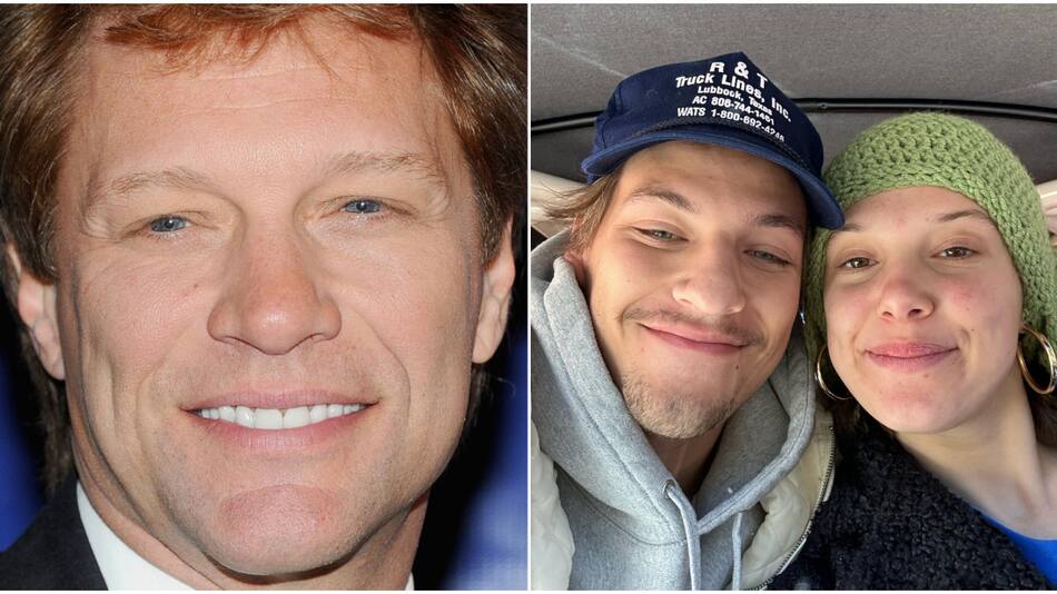Jon Bon Jovi contó que su hijo Jake se casó con Millie Bobby Brown. Fotos: Instagram.
