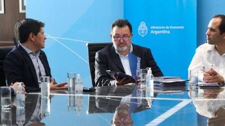 Martín Pollera, con dirigentes pyme en una de sus ultimas actividades oficiales