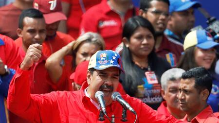 Nicolás Maduro en acto en Venezuela (Reuters)