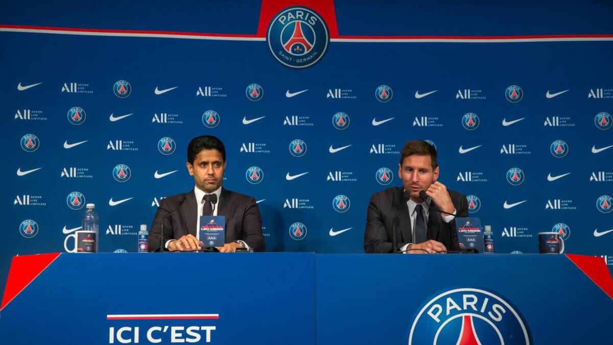 Lionel Messi y Al-Khelaïfi, AGENCIA EFE