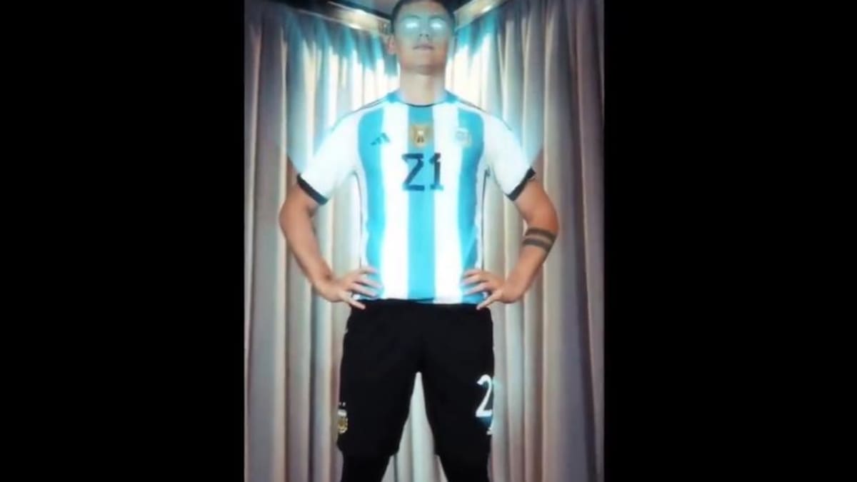 Paulo Dybala se transforma en TikTok para la Selección. Foto: tiktok.com/@paulodybala