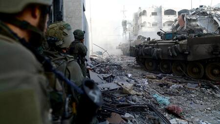 Soldados israelíes en la Franja de Gaza: Foto: Reuters