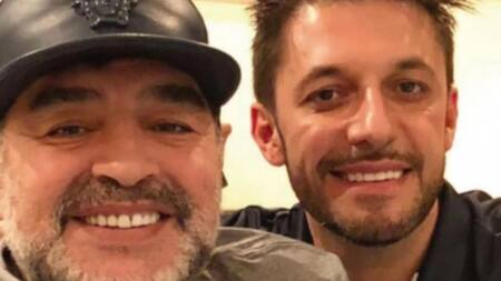 Diego Maradona y Matías Morla. Foto: NA.