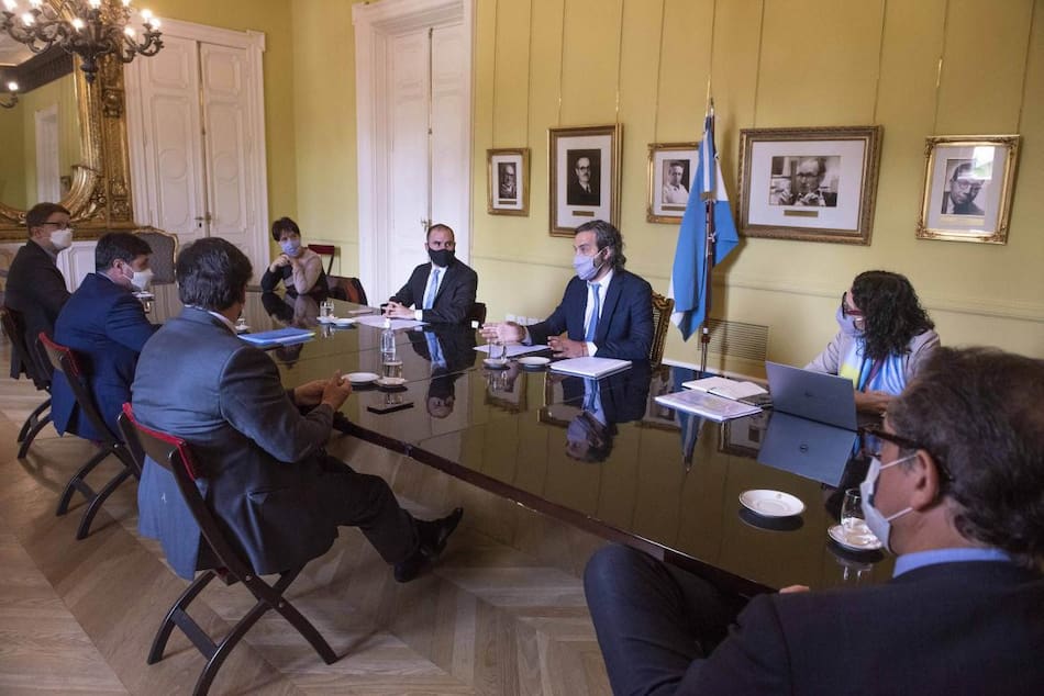 Gabinete económico, Cafiero, Guzmán, Todesca, Marcó del Pont, Claudio Moroni, Miguel Pesce, Haroldo Montagú, NA