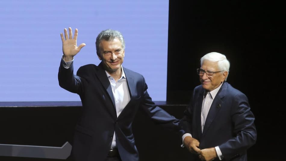 Mauricio Macri y Jorge Todesca en acto del INDEC (NA)