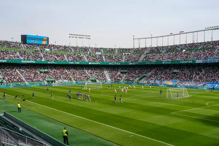 Entrenamiento de la Selección Argentina en el estadio del Elche, España.