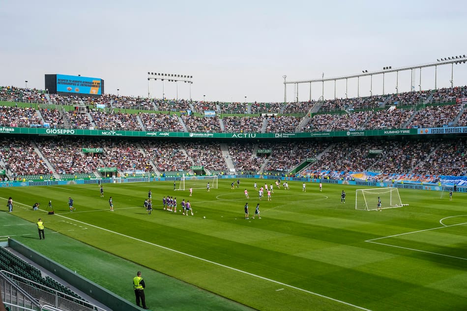 Entrenamiento de la Selección Argentina en el estadio del Elche, España.
