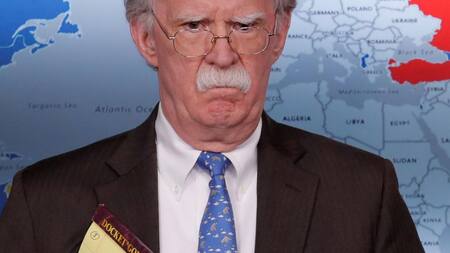 El asesor de seguridad nacional de la Casa Blanca, John Bolton, asiste a una conferencia de prensa en la Casa Blanca en Washington