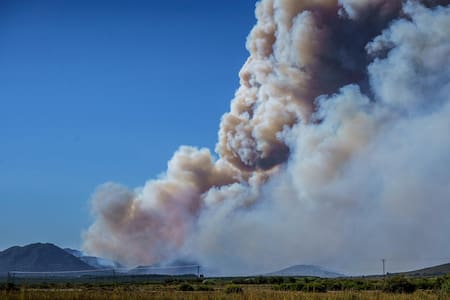 Incendios forestales en la Patagonia. Foto: EFE (Greenpeace)