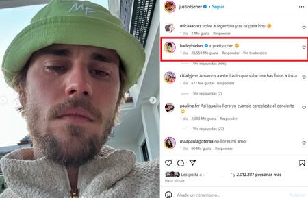 La publicación de Justin Bieber que preocupó a sus fans. Foto: Instagram.