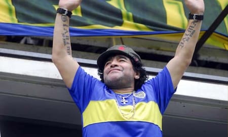 Diego Armando Maradona es hincha de Boca.