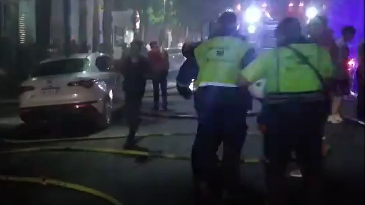 Incendio en un conventillo de La Boca. Foto: Captura de video.