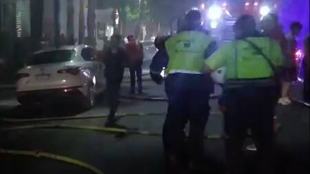 Incendio en un conventillo de La Boca. Foto: Captura de video.