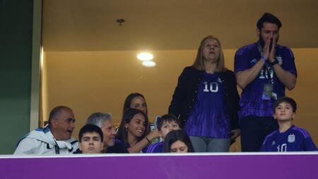 Familia de Messi en el estadio. Foto: Reuters