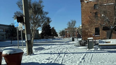 Nieve en Florida. Foto EFE