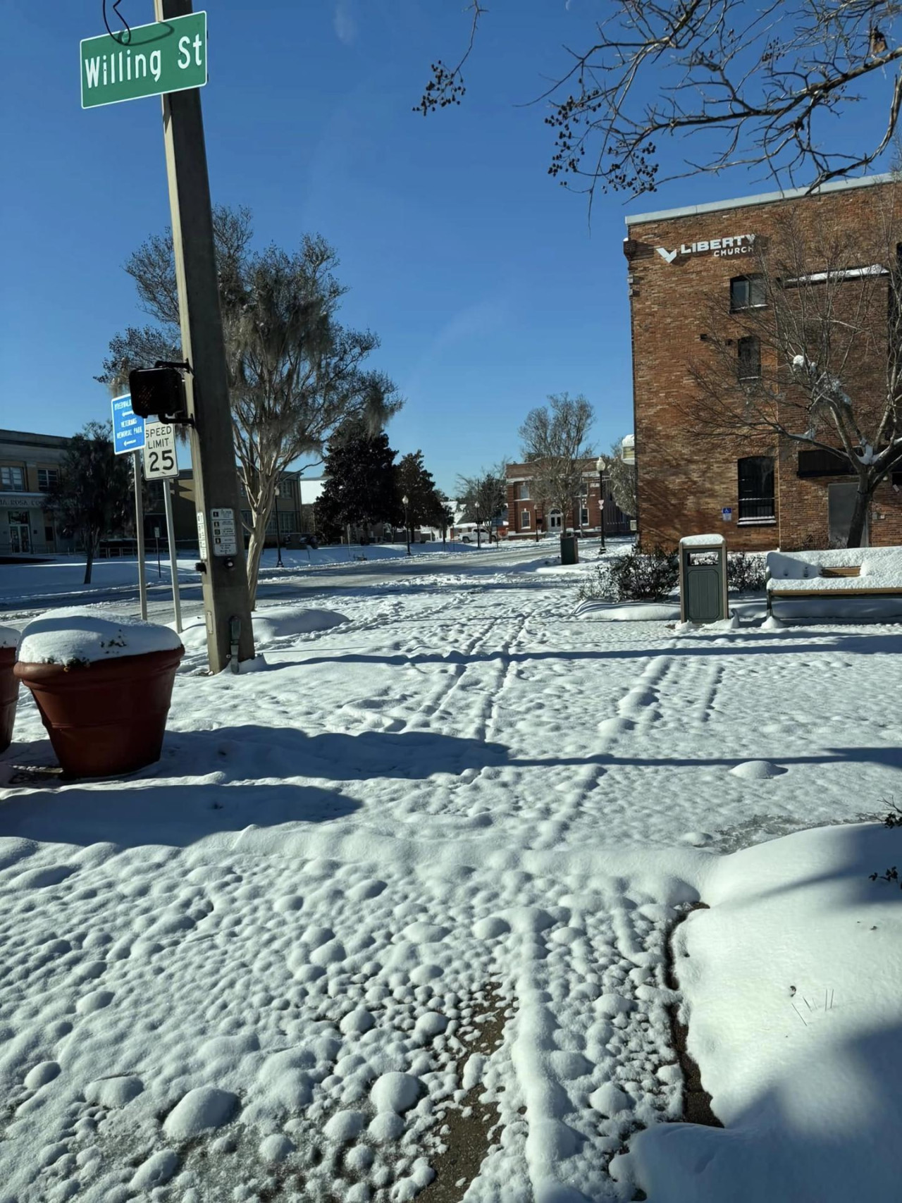 Nieve en Florida. Foto EFE