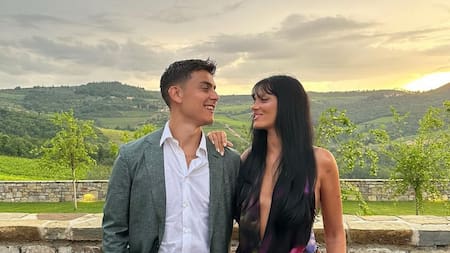 Paulo Dybala y Oriana Sabatini. Foto: Instagram @orianasabatini.