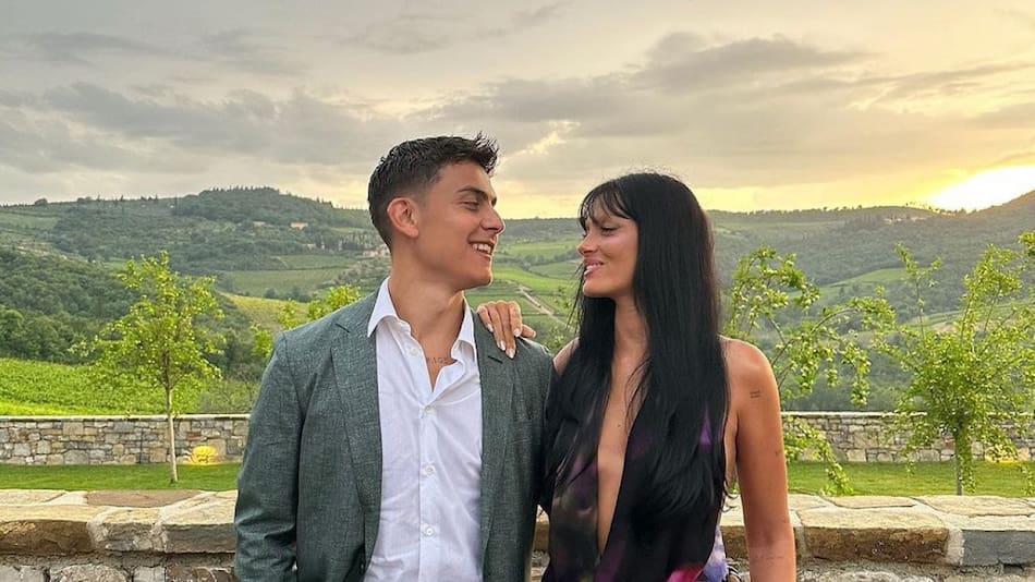 Paulo Dybala y Oriana Sabatini. Foto: Instagram @orianasabatini.