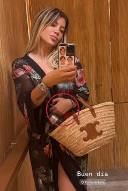 Wanda Nara se sacó el anillo que le regaló L-Gante. Fuente: Instagram