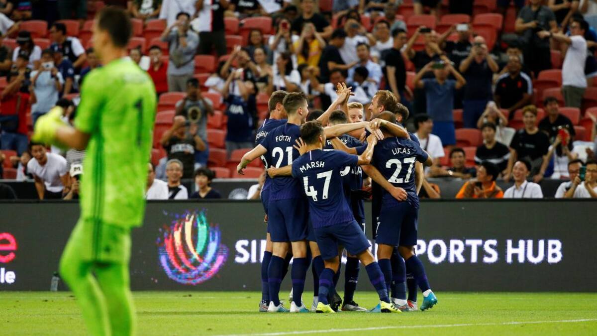 Harry Kane, amistoso de pretemporada entre Tottenham y Juventus, REUTERS
