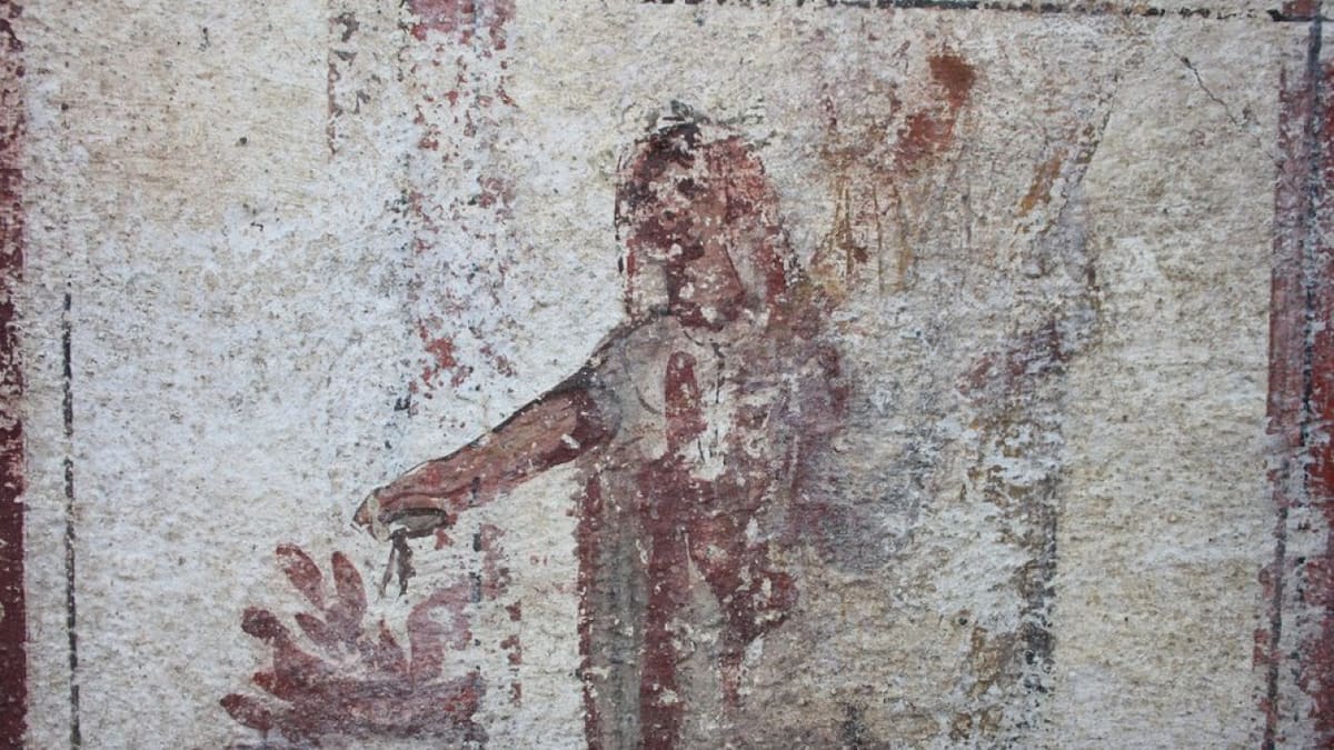 Las inscripciones figuran en el interior de la casa. Foto: Parco Archeologico di Pompei