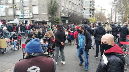 Protesta de gastronómicos en Mar del Plata, cuarentena