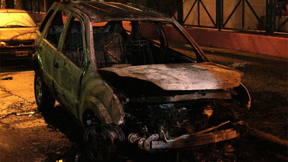 Incendio de la camioneta de Sobrero (NA)