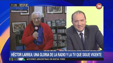 Héctor Larrea, gloria de radio y televisión en el programa 450 de "Mañanas Informadas"
