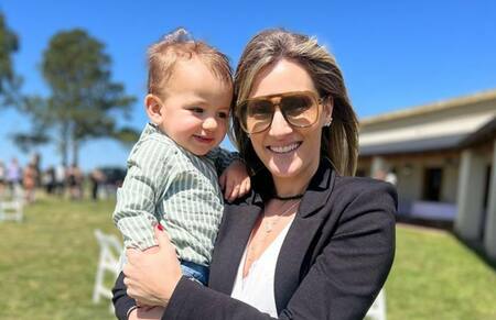Mica Viciconte y Luca Cubero. Foto: Instagram.