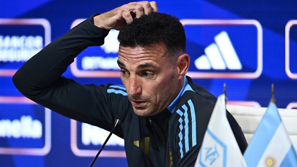 Lionel Scaloni aseguró que no le preocupan las estadísticas. Foto: Reuters.